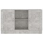 Aparador de madera contrachapada gris hormigón 120x30,5x70 cm de vidaXL, Aparadores - Ref: Foro24-802781, Precio: 92,84 €, De...
