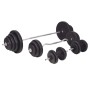 Juego de pesas barra y mancuernas 120 kg de , Peso libre - Ref: Foro24-91406, Precio: 415,53 €, Descuento: %