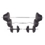 Juego de pesas barra y mancuernas 120 kg de , Peso libre - Ref: Foro24-91406, Precio: 415,53 €, Descuento: %