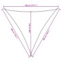Toldo de vela triangular tela Oxford azul 3x3x3 m de , Sombrillas - Ref: Foro24-135555, Precio: 23,38 €, Descuento: %