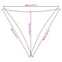 Toldo de vela triangular tela Oxford amarillo 3,6x3,6x3,6 m de , Sombrillas - Ref: Foro24-135611, Precio: 24,81 €, Descuento: %