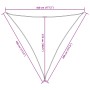 Toldo de vela triangular tela Oxford amarillo 4,5x4,5x4,5 m de , Sombrillas - Ref: Foro24-135618, Precio: 38,48 €, Descuento: %