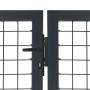 Puerta de valla de jardín con postes acero antracita 350x100 cm de , Puertas de jardín - Ref: Foro24-144399, Precio: 327,06 €...