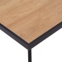 Mesa de comedor de MDF color madera clara y negro 200x100x75 cm de , Mesas de cocina y de comedor - Ref: Foro24-281871, Preci...