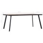 Mesa de comedor de MDF color madera clara y negro 200x100x75 cm de , Mesas de cocina y de comedor - Ref: Foro24-281871, Preci...