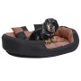Cojín para perro reversible y lavable negro marrón 110x80x23cm de , Camas para perros - Ref: Foro24-171221, Precio: 69,10 €, ...