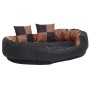 Cojín para perro reversible y lavable negro marrón 110x80x23cm de , Camas para perros - Ref: Foro24-171221, Precio: 69,10 €, ...