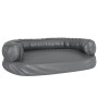 Cama para perros de espuma cuero sintético gris 88x65 cm de , Camas para perros - Ref: Foro24-171318, Precio: 84,43 €, Descue...