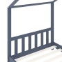Estructura de cama infantil madera maciza pino gris 90x200 cm de , Cunas y camas para niños - Ref: Foro24-283372, Precio: 242...
