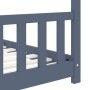 Estructura de cama infantil madera maciza pino gris 90x200 cm de , Cunas y camas para niños - Ref: Foro24-283372, Precio: 242...