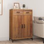 Zapatero de madera maciza de pino 75x40x110 cm de , Zapateros y organizadores de calzado - Ref: Foro24-349933, Precio: 261,75...