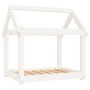 Cama para perros madera maciza de pino blanco 71x55x70 cm de , Camas para perros - Ref: Foro24-822203, Precio: 60,26 €, Descu...