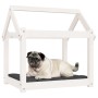 Cama para perros madera maciza de pino blanco 71x55x70 cm de , Camas para perros - Ref: Foro24-822203, Precio: 60,26 €, Descu...