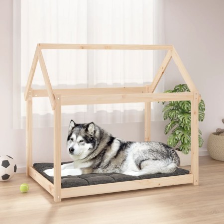 Cama para perros madera maciza de pino 111x80x100 cm de , Camas para perros - Ref: Foro24-822217, Precio: 86,33 €, Descuento: %
