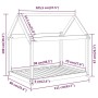 Cama para perros madera maciza de pino 111x80x100 cm de , Camas para perros - Ref: Foro24-822217, Precio: 86,33 €, Descuento: %