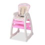 Trona convertible 3 en 1 con mesa rosa de , Sillas y tronas para niños - Ref: Foro24-10143, Precio: 155,86 €, Descuento: %