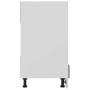Armario de horno de madera contrachapada hormigón 60x46x81,5cm de vidaXL, Armarios de cocina - Ref: Foro24-802501, Precio: 63...