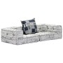 Puf modular de 2 plazas tela gris claro de , Cojines para sillas y sofás - Ref: Foro24-249407, Precio: 183,81 €, Descuento: %