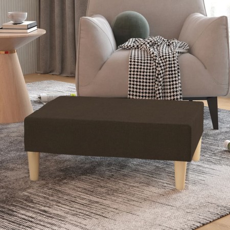 Reposapiés de tela marrón oscuro 78x56x32 cm de , Otomanas - Ref: Foro24-337679, Precio: 66,32 €, Descuento: %