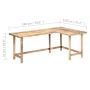 Escritorio de madera maciza de mango 180x120x76 cm de , Escritorios - Ref: Foro24-247905, Precio: 504,68 €, Descuento: %