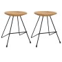 Taburetes de cocina 2 unidades madera de teca maciza de , Taburetes y sillas plegables - Ref: Foro24-285202, Precio: 117,72 €...