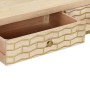 Mesa consola de madera maciza de mango dorado 90x30x75 cm de , Aparadores - Ref: Foro24-286505, Precio: 183,28 €, Descuento: %