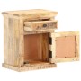 Mesita de noche madera maciza mango y caña natural 40x30x50 cm de , Mesitas de noche - Ref: Foro24-289088, Precio: 91,80 €, D...