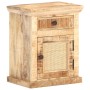 Mesita de noche madera maciza mango y caña natural 40x30x50 cm de , Mesitas de noche - Ref: Foro24-289088, Precio: 91,80 €, D...