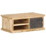 Mesa de centro con puerta madera maciza de mango 90x50x35 cm de , Mesas de centro - Ref: Foro24-289097, Precio: 178,92 €, Des...