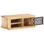 Mesa de centro con puerta madera maciza de mango 90x50x35 cm de , Mesas de centro - Ref: Foro24-289097, Precio: 178,92 €, Des...