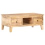 Mesita de centro madera de mango rugosa 100x55x40 cm de , Mesas de centro - Ref: Foro24-320236, Precio: 288,09 €, Descuento: %