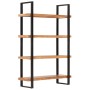 Estantería de 4 niveles madera maciza de acacia 120x40x180 cm de , Librerías y estanterías - Ref: Foro24-321065, Precio: 429,...