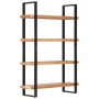 Estantería de 4 niveles madera maciza de acacia 120x40x180 cm de , Librerías y estanterías - Ref: Foro24-321065, Precio: 429,...