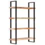Estantería de 4 niveles madera maciza de acacia 120x40x180 cm de , Librerías y estanterías - Ref: Foro24-321065, Precio: 429,...