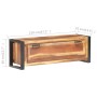 Mueble zapatero de madera maciza 120x35x40 cm de , Zapateros y organizadores de calzado - Ref: Foro24-321557, Precio: 179,88 ...