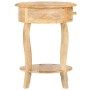 Mesa auxiliar de madera maciza de mango 37x37x61 cm de , Mesas auxiliares - Ref: Foro24-321789, Precio: 131,33 €, Descuento: %