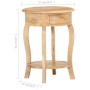 Mesa auxiliar de madera maciza de mango 37x37x61 cm de , Mesas auxiliares - Ref: Foro24-321789, Precio: 131,33 €, Descuento: %