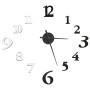 Reloj 3D de pared con diseño moderno blanco y negro 100 cm XXL de , Relojes de pared - Ref: Foro24-325150, Precio: 20,95 €, D...