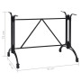Pata de mesa de bistró aluminio fundido negro 93x60x72 cm de , Patas para mesas - Ref: Foro24-325436, Precio: 117,42 €, Descu...