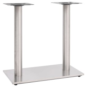 Pata de mesa de bistró acero inoxidable plateado 70x40x72 cm de , Patas para mesas - Ref: Foro24-325441, Precio: 101,92 €, De...