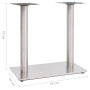 Pata de mesa de bistró acero inoxidable plateado 70x40x72 cm de , Patas para mesas - Ref: Foro24-325441, Precio: 101,92 €, De...