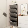 Zapatero 5 puertas madera ingeniería gris hormigón 59x24x167 cm de , Zapateros y organizadores de calzado - Ref: Foro24-33814...