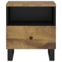 Mesitas de noche 2 uds madera maciza mango madera contrachapada de , Mesitas de noche - Ref: Foro24-350655, Precio: 120,44 €,...