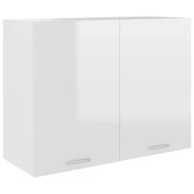 Armario colgante cocina madera ingeniería blanco brillo de vidaXL, Armarios de cocina - Ref: Foro24-801281, Precio: 103,43 €,...