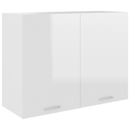Armario colgante cocina madera ingeniería blanco brillo de vidaXL, Armarios de cocina - Ref: Foro24-801281, Precio: 105,77 €,...
