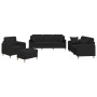 Juego de sofás con cojines 4 piezas tela negro de , Sofás - Ref: Foro24-3202082, Precio: 828,10 €, Descuento: %
