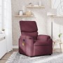 Sillón de masaje reclinable de tela color morado de , Sillones - Ref: Foro24-373429, Precio: 192,73 €, Descuento: %