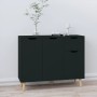 Aparador de madera de ingeniería negro 90x30x72 cm de , Aparadores - Ref: Foro24-326814, Precio: 115,29 €, Descuento: %