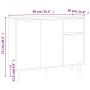 Aparador de madera de ingeniería negro 90x30x72 cm de , Aparadores - Ref: Foro24-326814, Precio: 115,29 €, Descuento: %