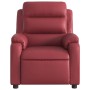 Sillón de masaje reclinable cuero sintético rojo tinto de , Sillones - Ref: Foro24-373497, Precio: 259,16 €, Descuento: %